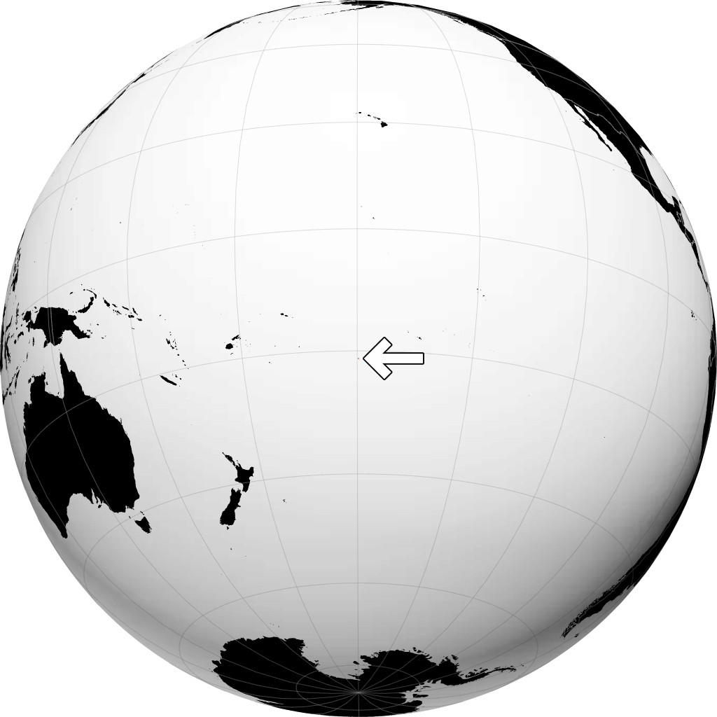কুক দ্বীপপুঞ্জ গ্লোবে