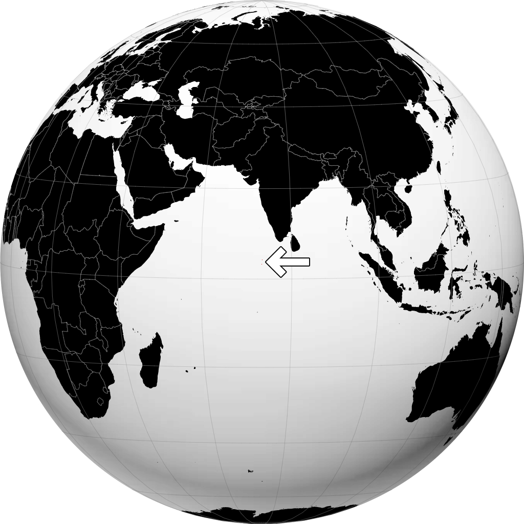 মালদ্বীপ গ্লোবে
