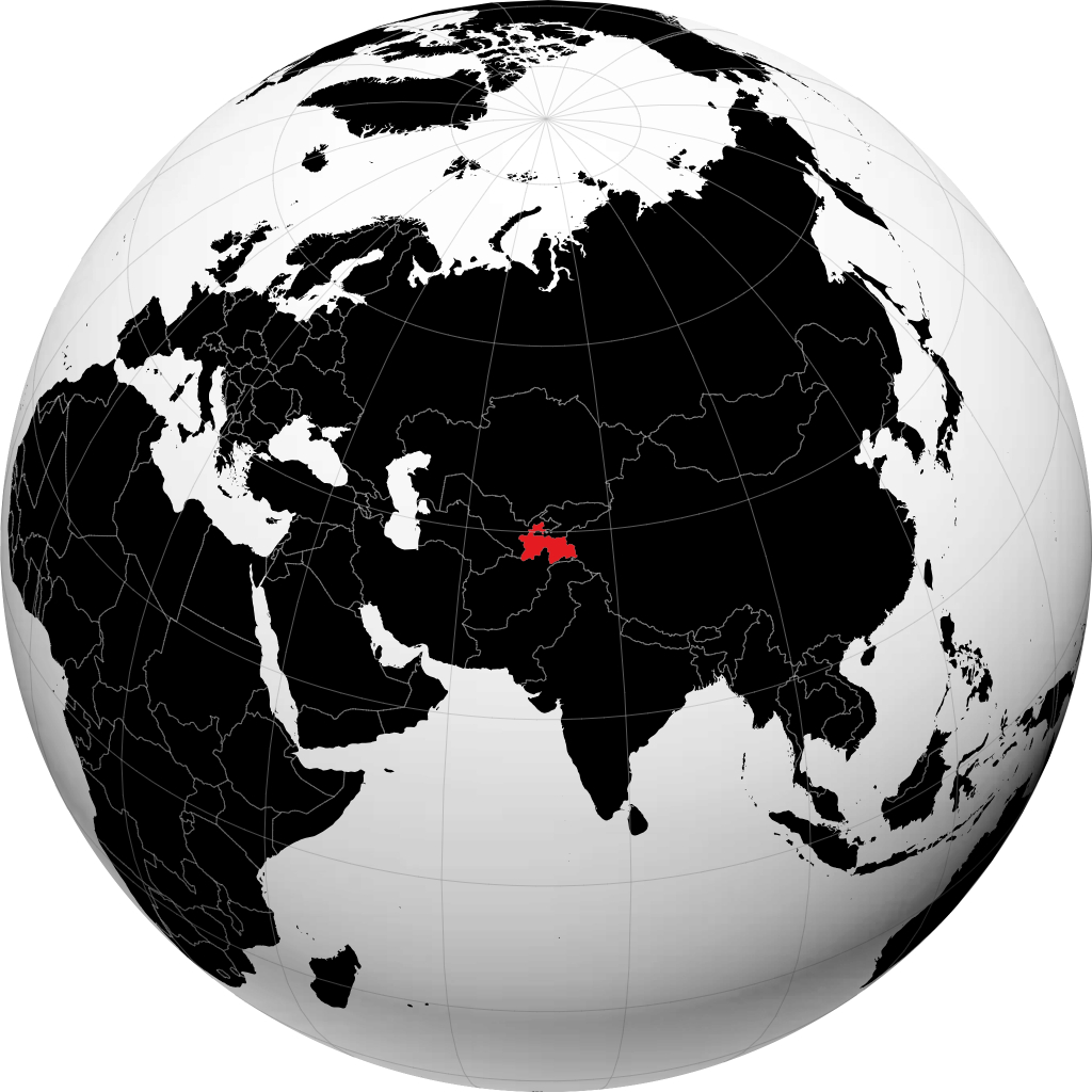 তাজিকিস্তান গ্লোবে